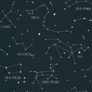 Papel Pintado Our Planet Costellations  Bleu Nuit