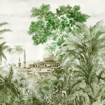 RANDOM CHINOISERIES TAJ MAHAL GREEN