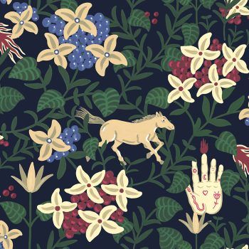 METAMORPHOSIS NEO-FLOWERY BLUE/NAVY