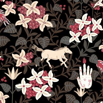 METAMORPHOSIS NEO-FLOWERY BLACK