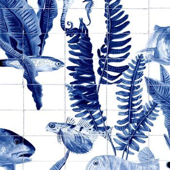 NATURAE BANK OF FISH BLUE/NAVY