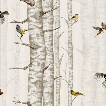 NATURAE BIRCH TREES BEIGE/NUDE