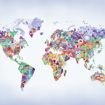 RANDOM
  KIDS DIVERSITY MAP LILAC GRIS