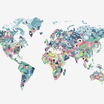RANDOM
  KIDS DIVERSITY MAP SNOW MULTICOLOR