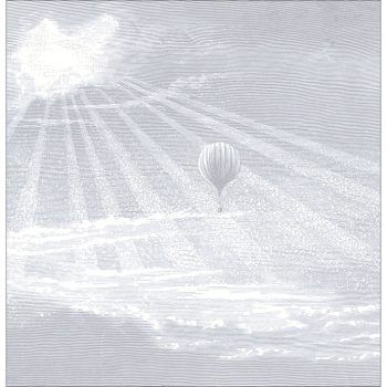 Mural de Papel Pintado Tour du Monde L Gris Nuage 300x310