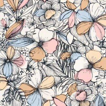 Papel Pintado California Dreaming Rose Jaune