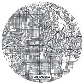 FLY TO LOS ANGELES NOIR ET BLANC