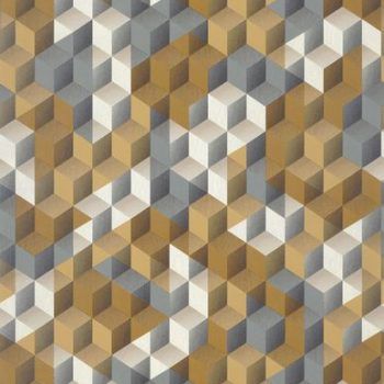 Papel Pintado Perception Tetrimino Jaune Ocre