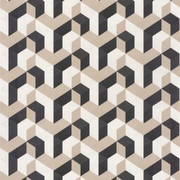 Papel Pintado Perception Mecano Noir/Beige