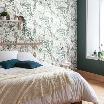 Ambiente decorativo de Papel Pintado para Dormitorio