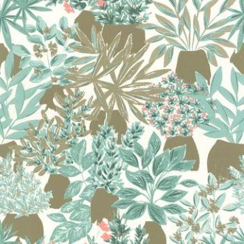 Papel Pintado Thalie Kaki Rose