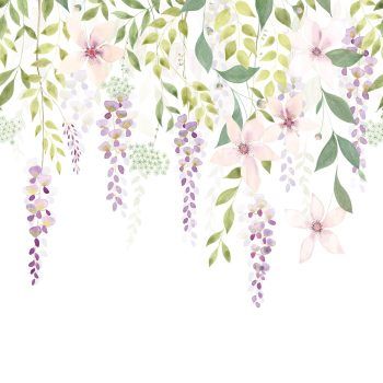 Detalle papel pintado Glycine Violet 87675105