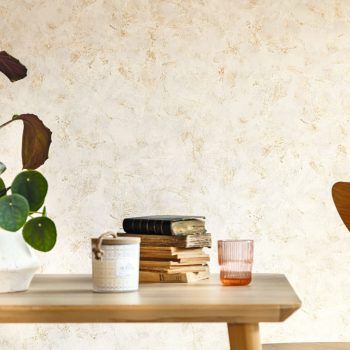 Papel Pintado Uni Vetallise Nacre Beige Dore 103681254