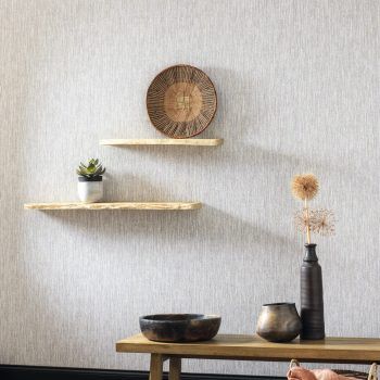Papel Pintado Casadeco Voile de Lin Gris Chine 87549314