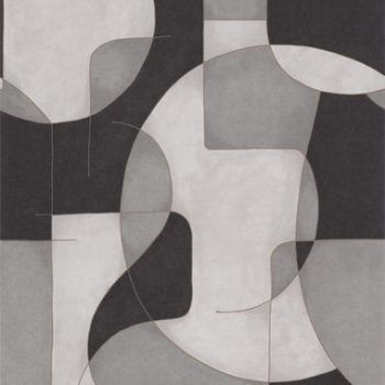 Papel Pintado OP'Art Gris / Noir 86099109