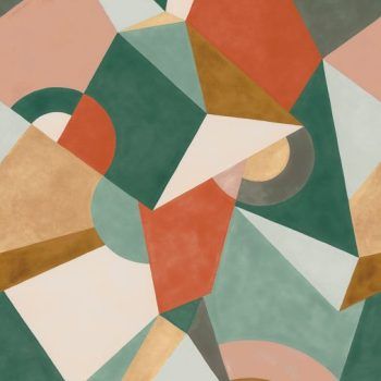 Papel Pintado Cubisme Ver Casadeco