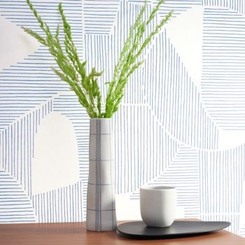 Papel Pintado Grhaphique Bleu Casadeco 86126320