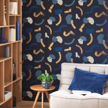 Papel Pintado Mouvement Bleu 86136617