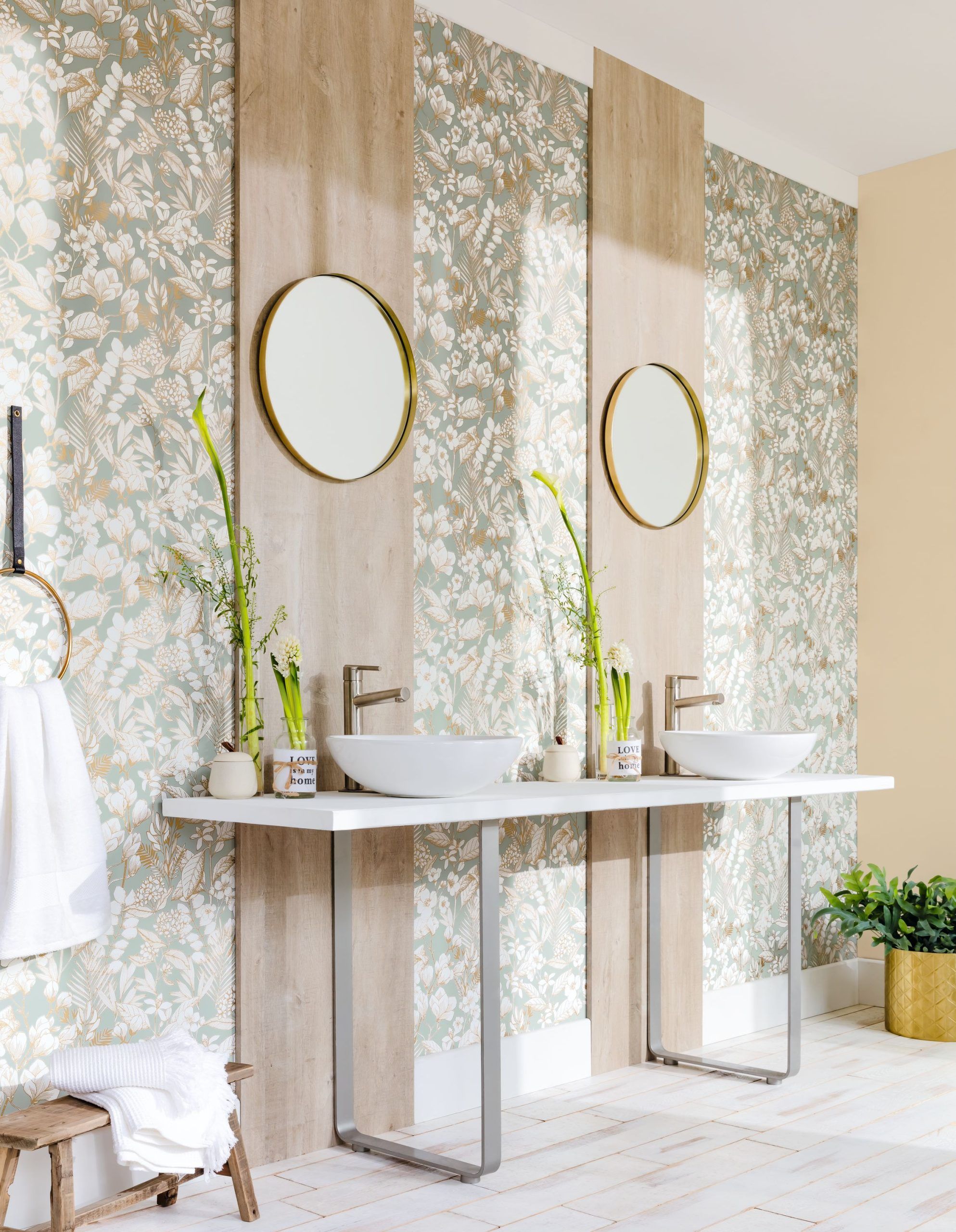 Papel Pintado Baño