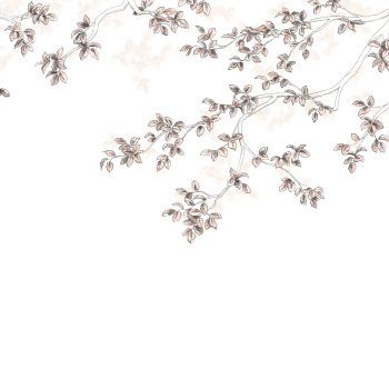 Mural de Papel Pintado Calming Leaves