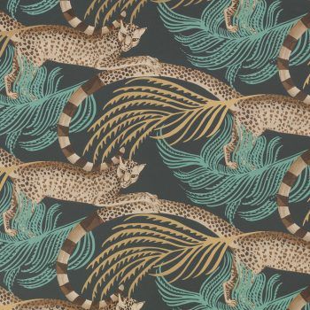Papel pintado motivos animales de la selva