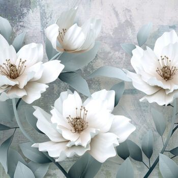 Mural de Papel Pintado White Beauty