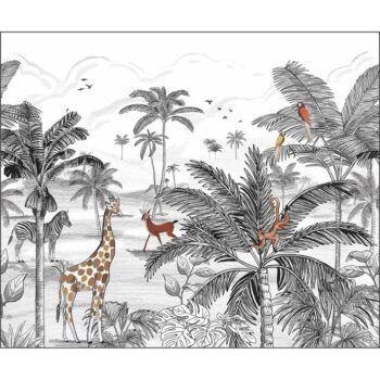 Mural de papel pintado Le mond de la Jungle
