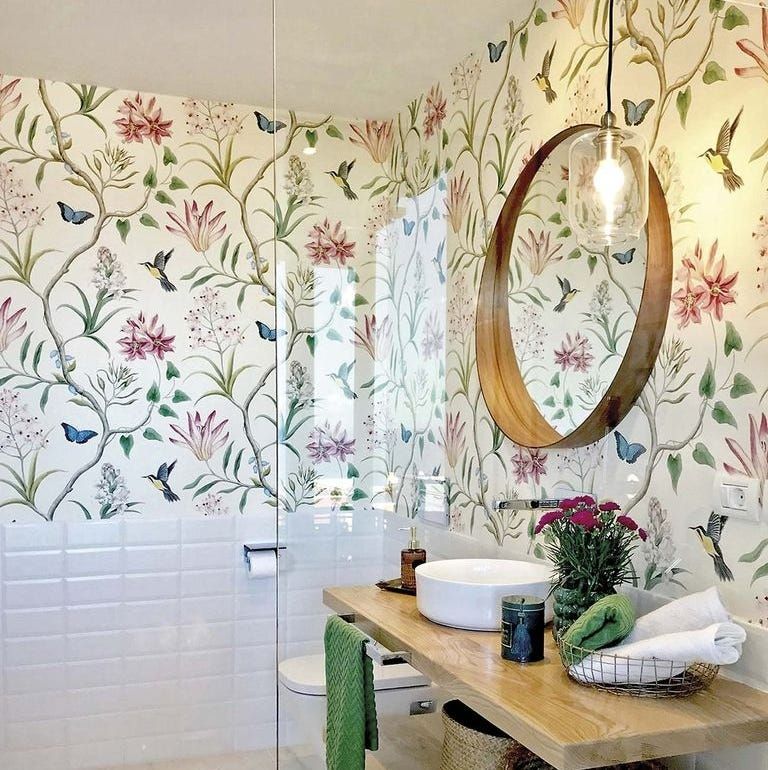 papel pintado impermeable para baños