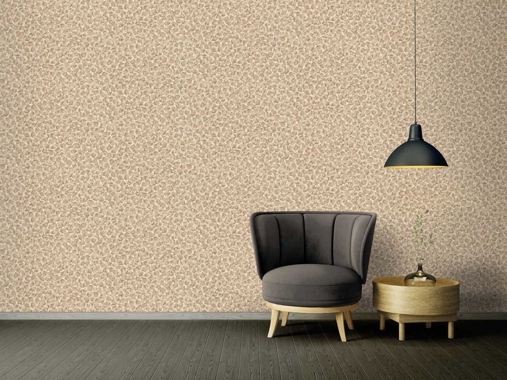 decorar con papel pintado tonos tierra
